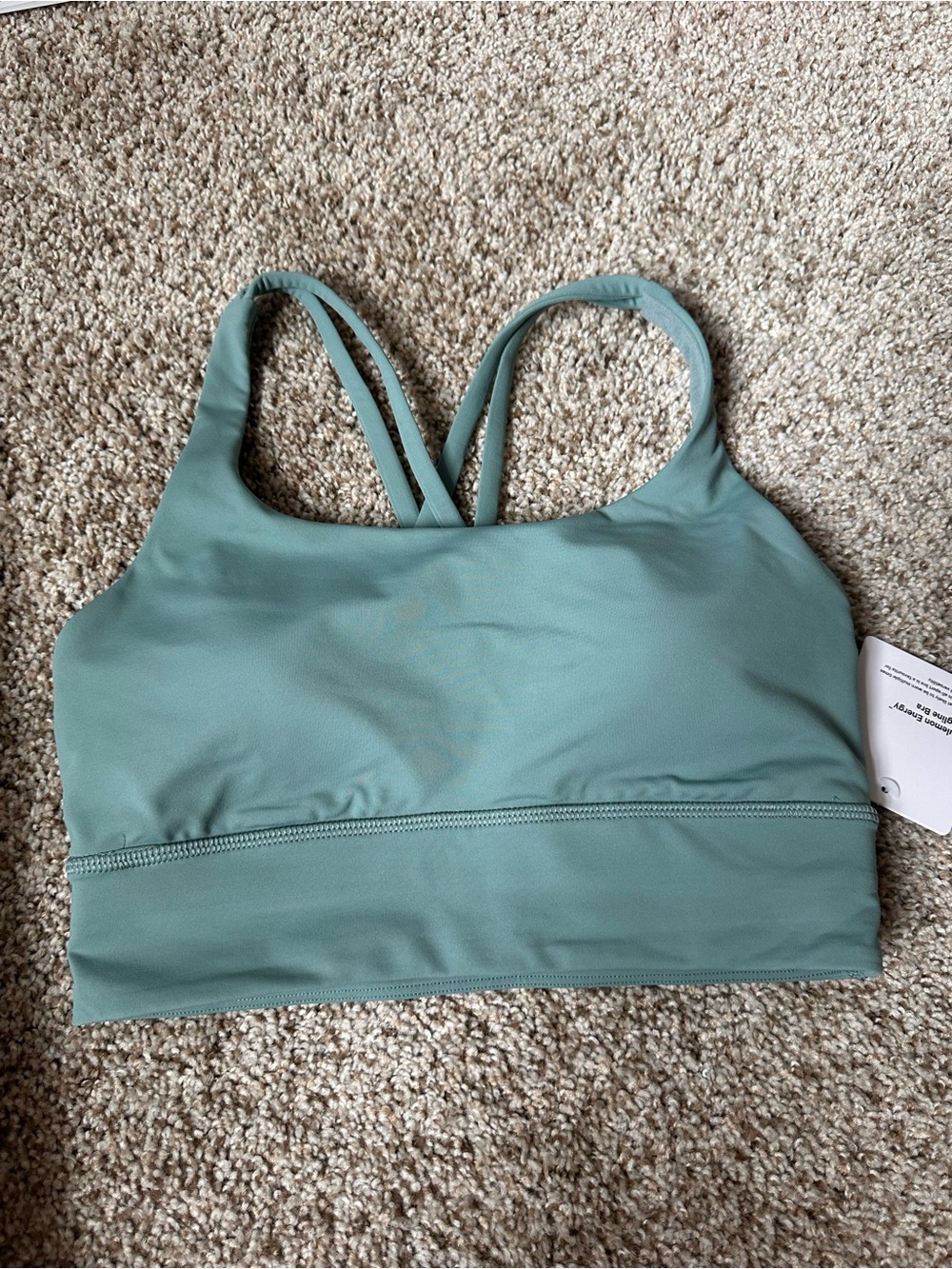 Lululemon Energy Longline Bra - Crater Blue size 6 NWT never worn - Picture 7 of 8
